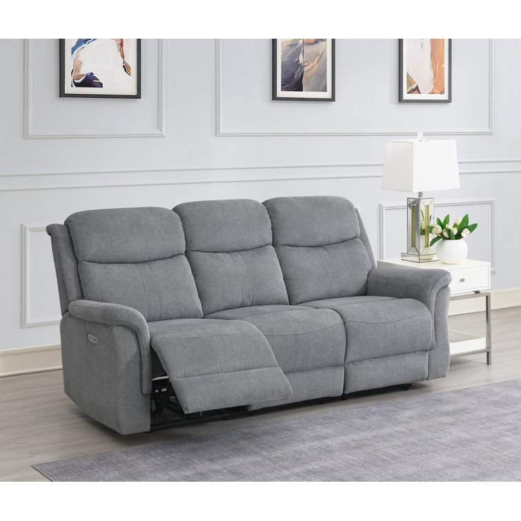 Ebern Designs Kyiel 210Cm Pillow Top Arm Reclining Sofa Wayfair.co.uk